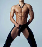 Men's PU Leather Assless Chaps