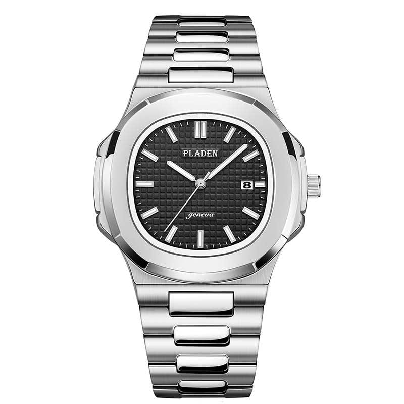 Menaful™ 1018 PLADEN Men's Fashion Business Stainless Steel Waterproof Quartz Watch