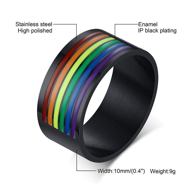 Menaful™ 10mm Rainbow Ring PR-006