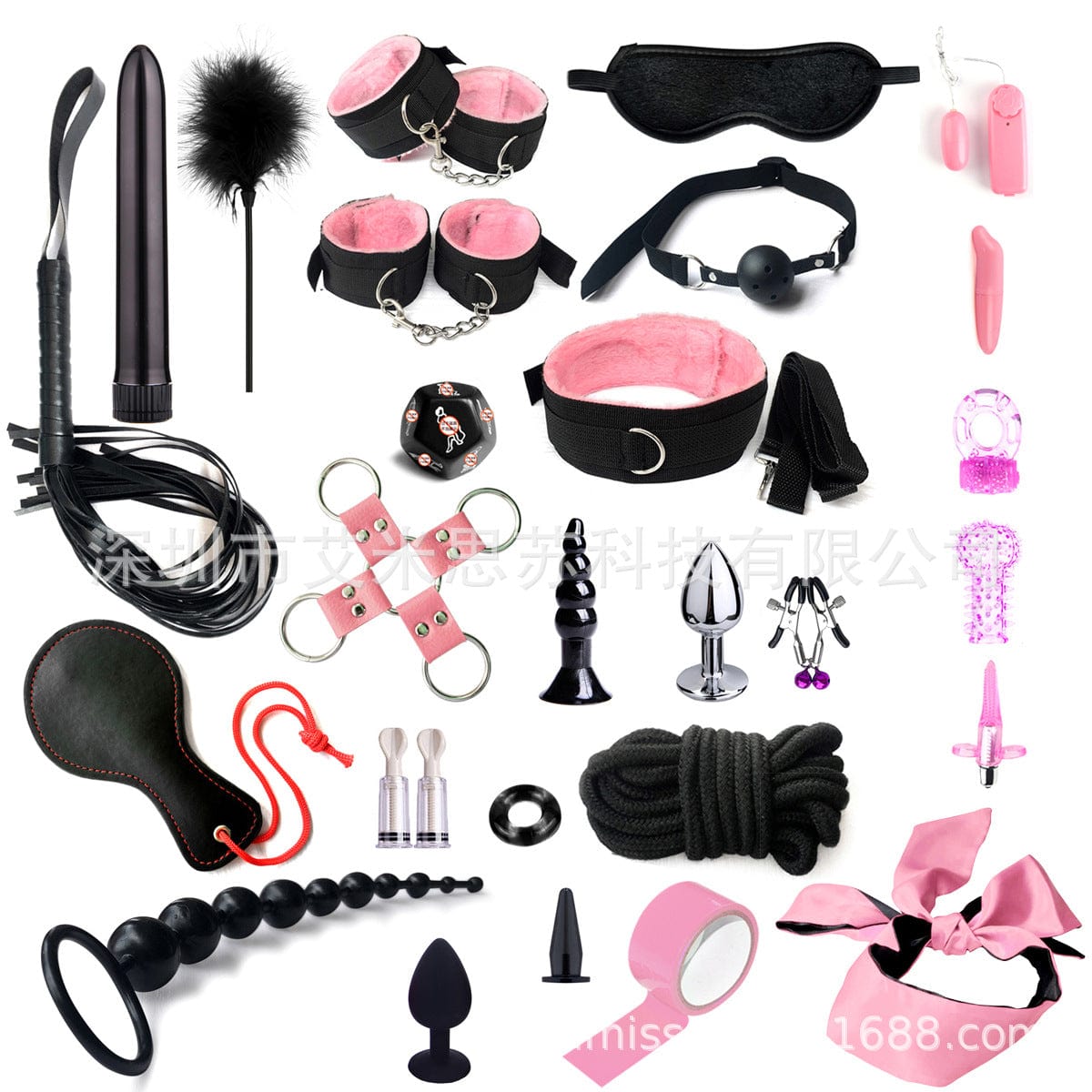 Menaful™ 28 items-pink SM Bondage Set