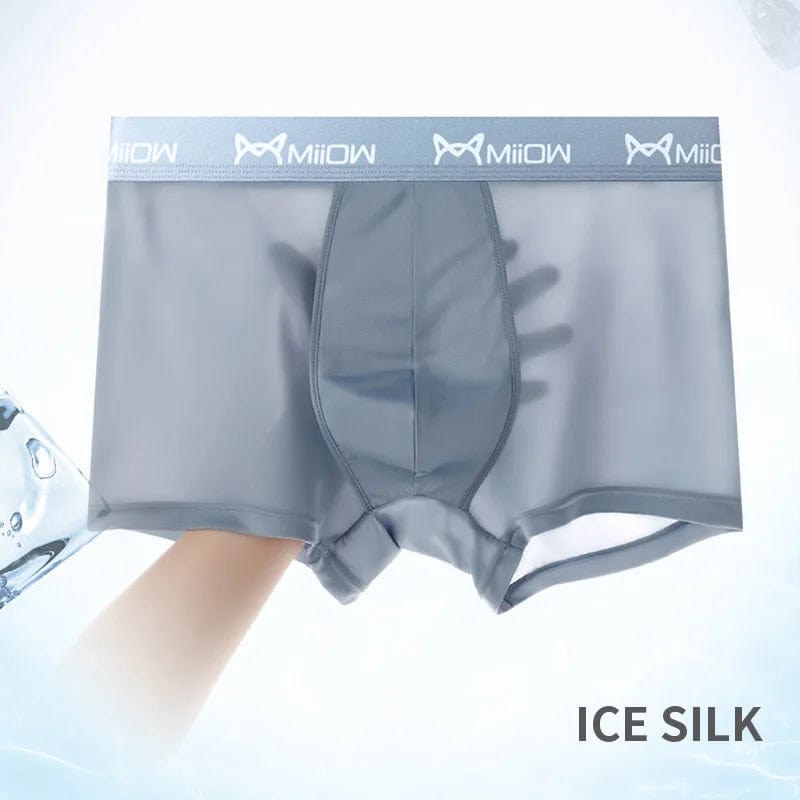 Menaful™ 4 Pcs Men's Ice Silk Boxer Shorts