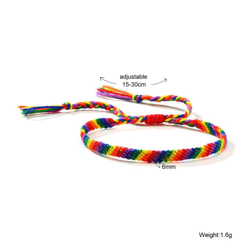 Menaful™ 44 Rainbow Hand-Woven Bracelet