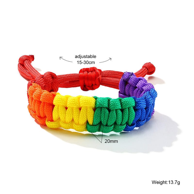 Menaful™ 47 Rainbow Hand-Woven Bracelet