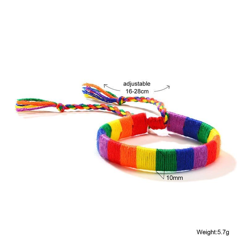 Menaful™ 48 Rainbow Hand-Woven Bracelet