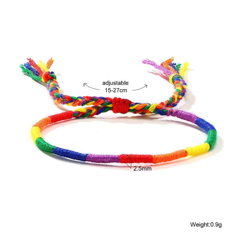 Menaful™ 49 Rainbow Hand-Woven Bracelet