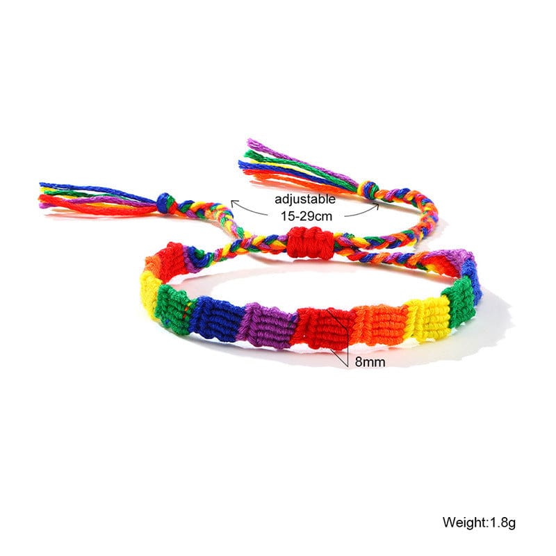 Menaful™ 50 Rainbow Hand-Woven Bracelet