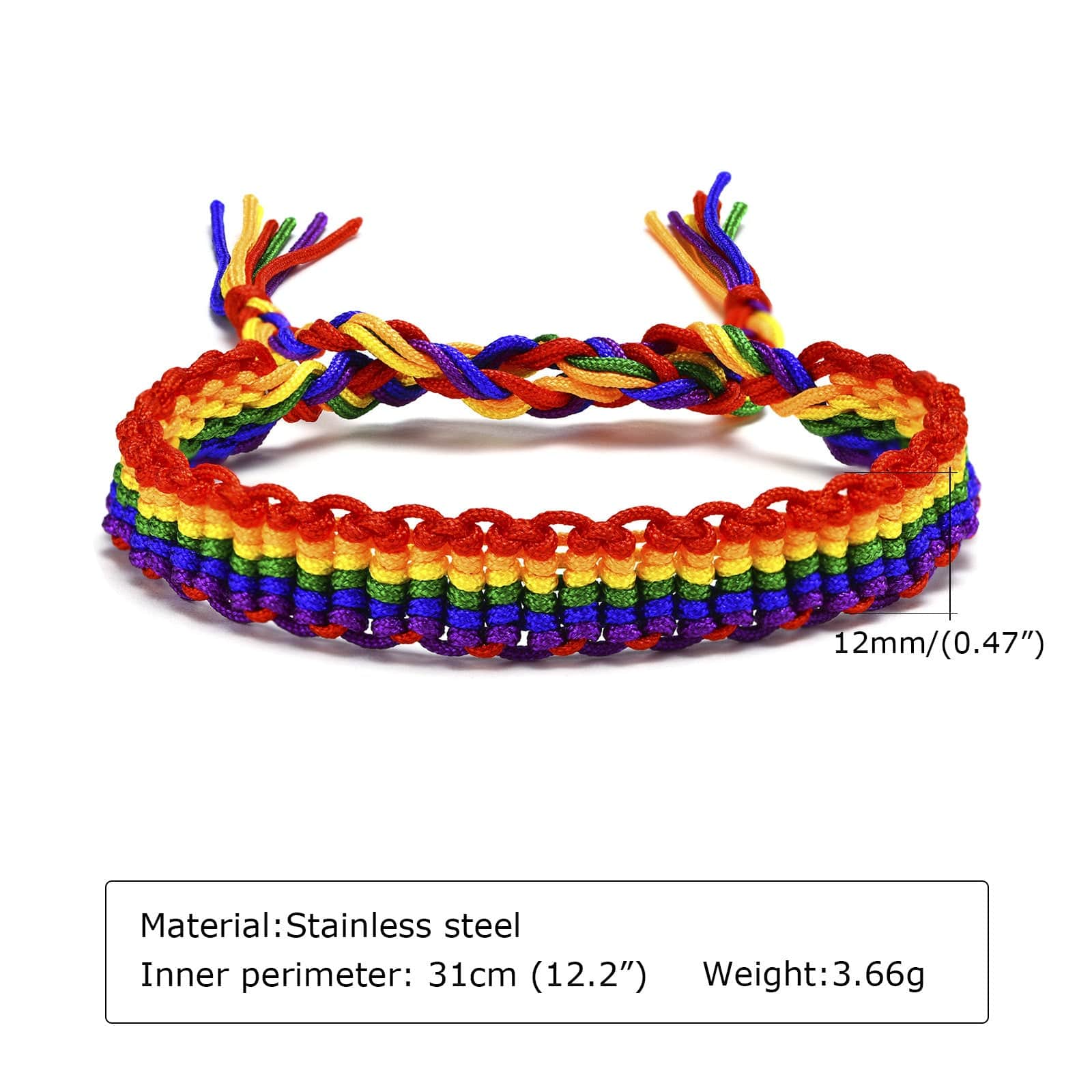 Menaful™ 80 Rainbow Hand-Woven Bracelet