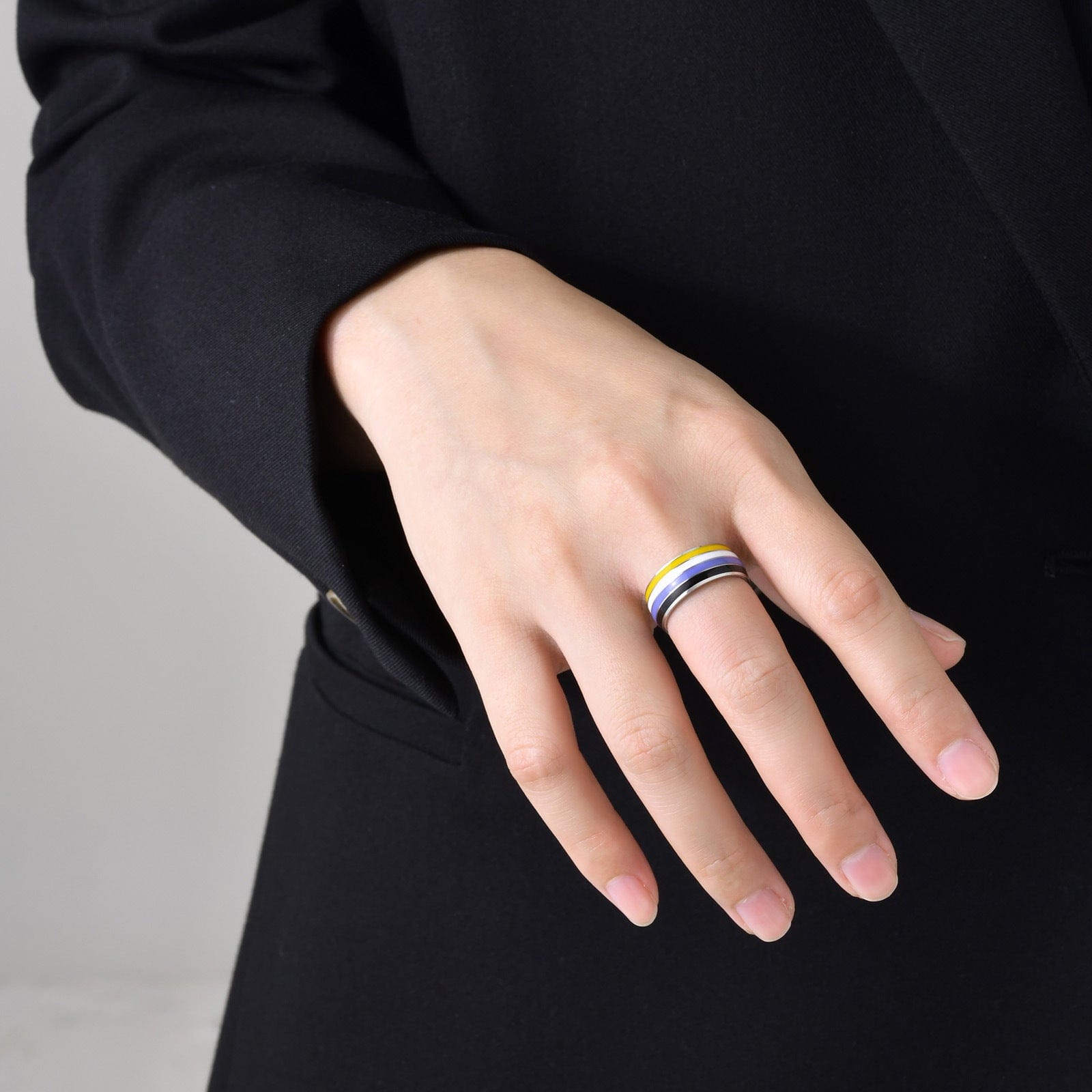 Menaful™ 8mm Rainbow gay Ring