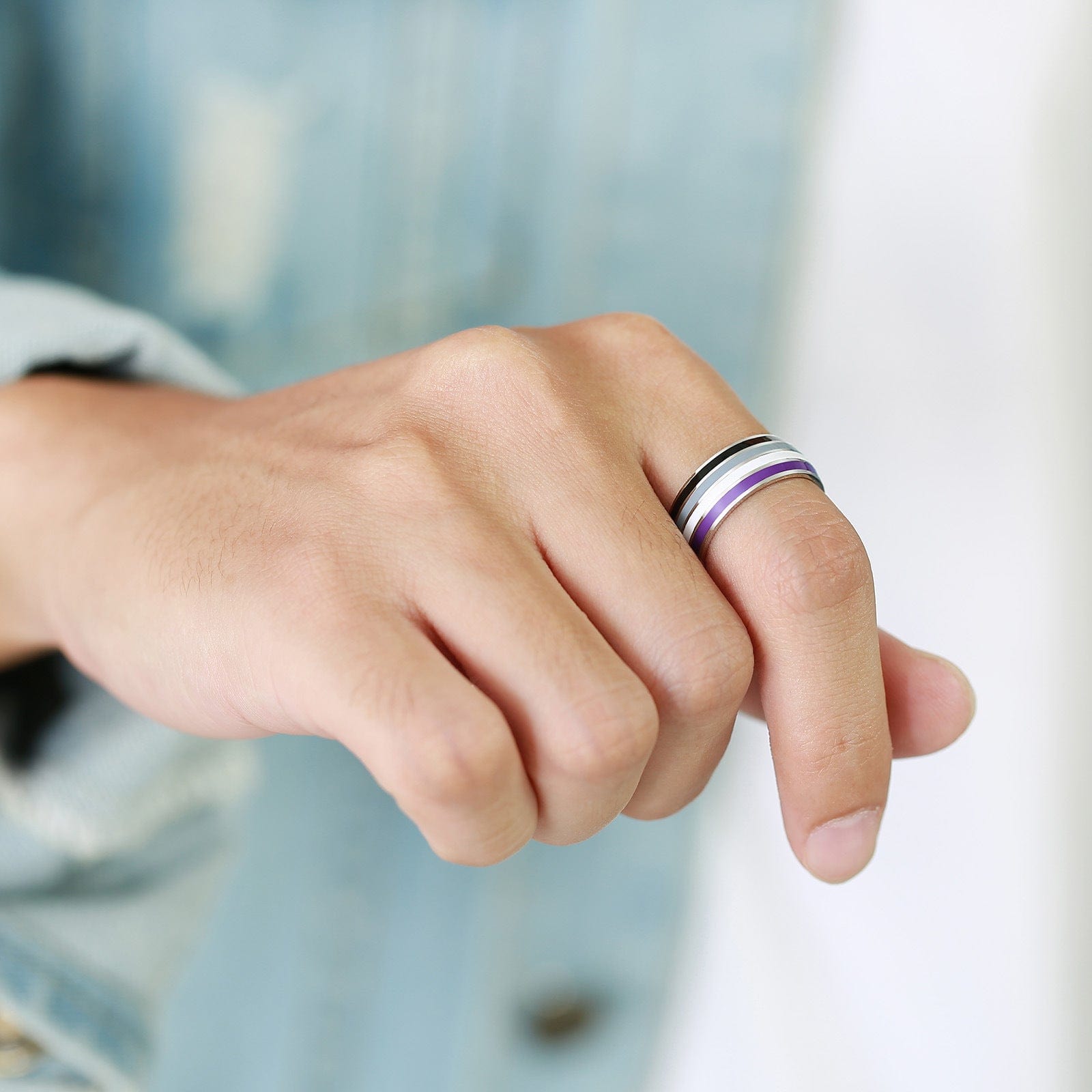 Menaful™ 8mm Rainbow gay Ring