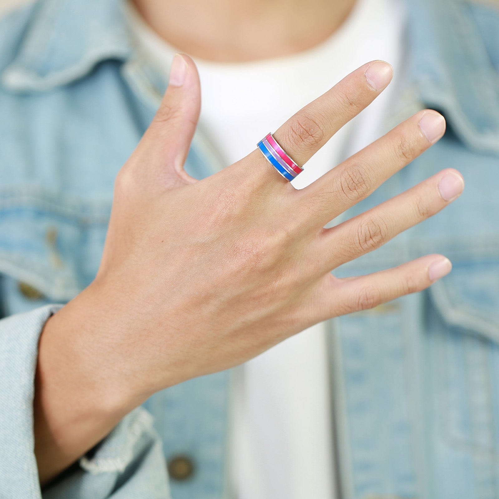 Menaful™ 8mm Rainbow gay Ring