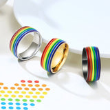 Menaful™ 8mm rainbow ring PR-020