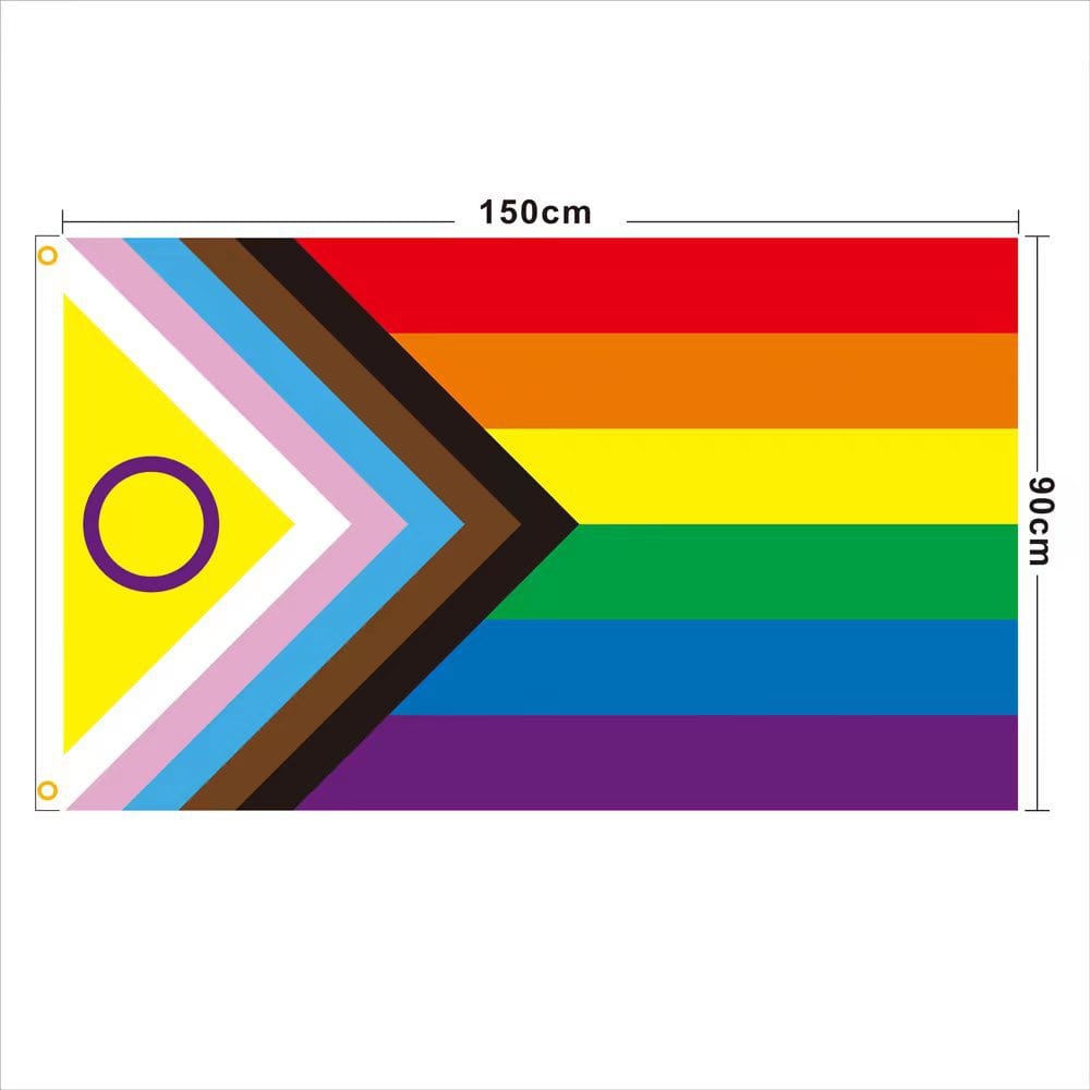 Menaful™ 90 * 150cm Yellow Triangle Rainbow Flag Rainbow flags