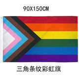 Menaful™ 90X150cm- Triangle Striped Rainbow Flag Rainbow flags