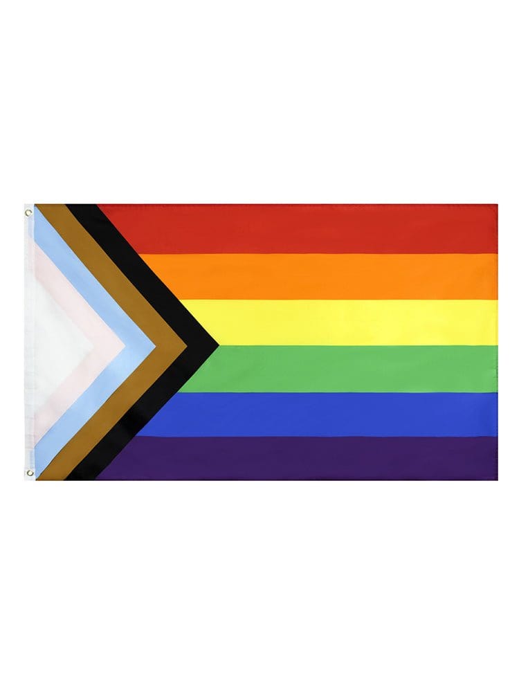 menaful A 90 * 150cm Triangular Rainbow Flag