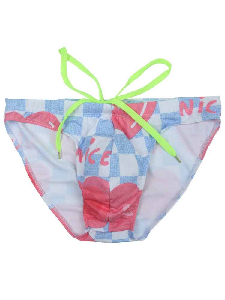 menaful A / S Sexy Fashion Print Swim Briefs