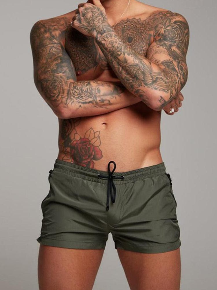 menaful Army Green / S Men's Outdoor Gym Shorts