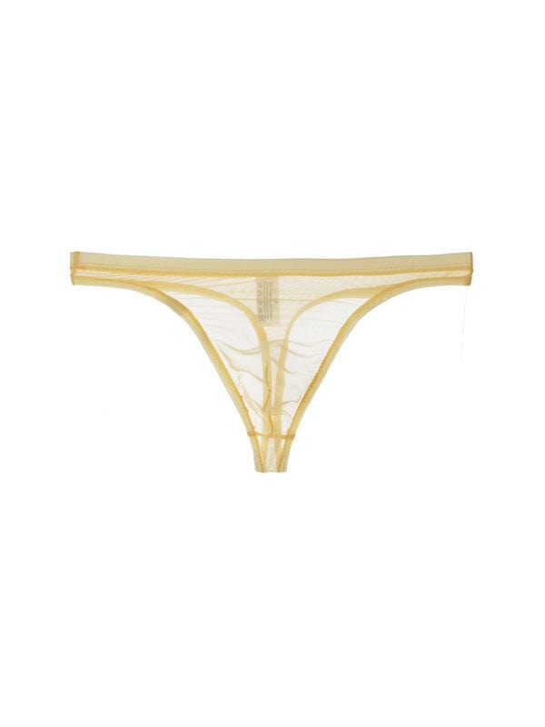 menaful Beige / M Transparent See Through Thong