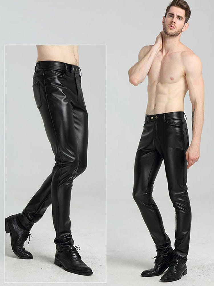 menaful Biker Straight Leg Trousers