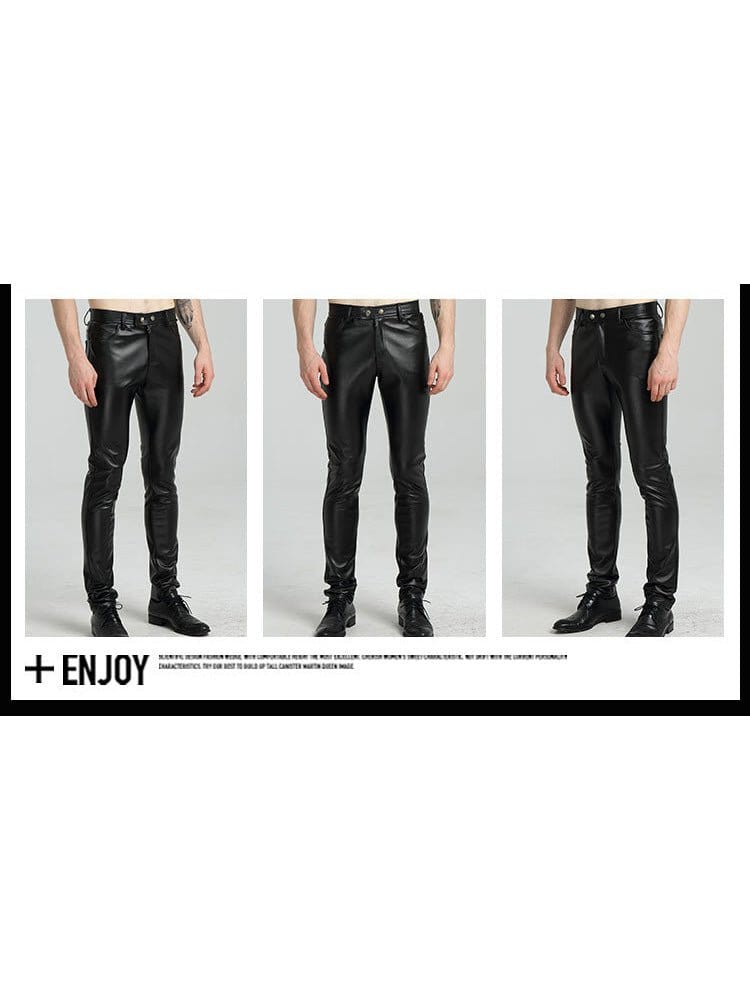 menaful Biker Straight Leg Trousers