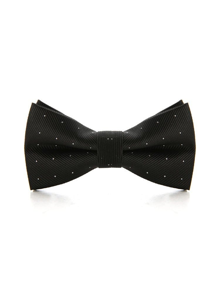 menaful Black Evening shirt suit bow tie