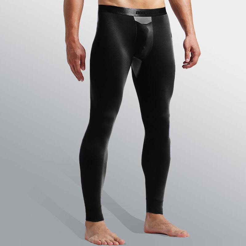 Menaful™ black / L Men's Bullet-separating Modal Elastic Pants（Underwear and pants are combined into one）