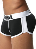 menaful Black / M 3D Padded Push Up Boxer Briefs