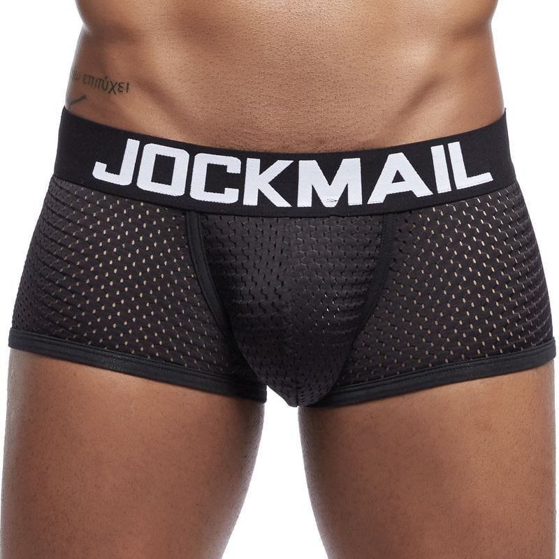 menaful Black / M Breathable Men's Boxer Briefs