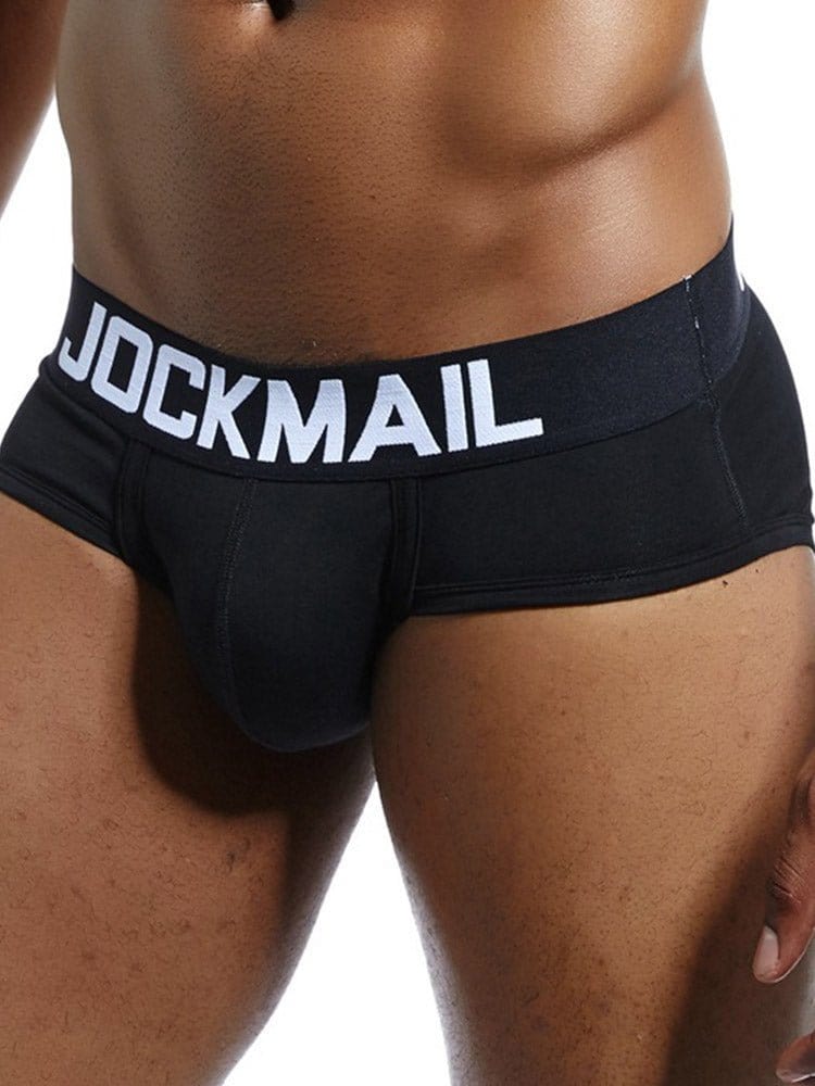 menaful Black / M Cotton Sweat Absorbing Letter Boxer Briefs