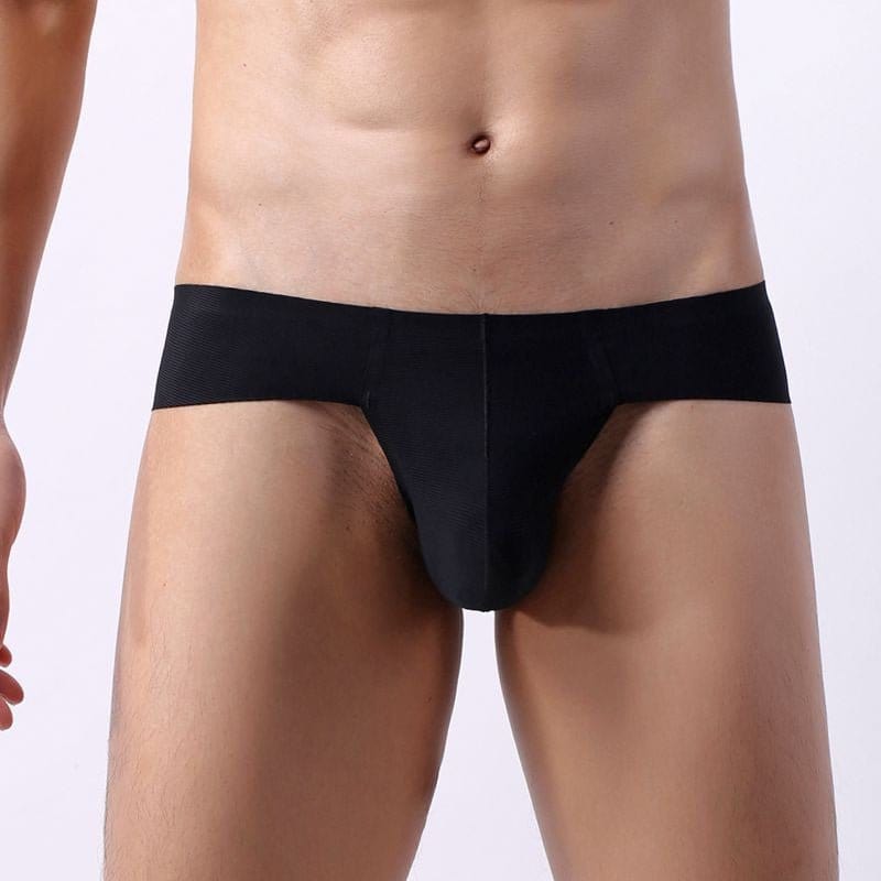 menaful Black / M Feelin' Sultry Seamless Briefs with Bulge Pouch