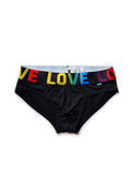 menaful Black / M Love Rainbow Briefs