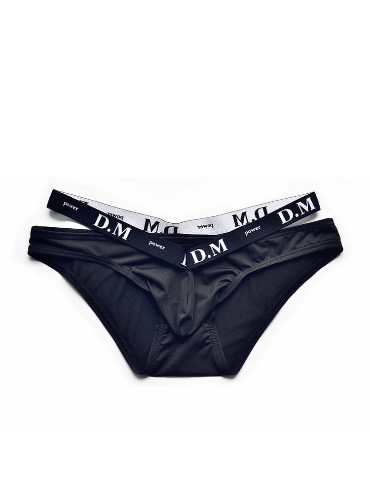 menaful Black / M Low Waist Sexy Bulge Pocket Briefs