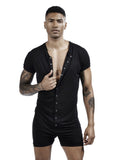 menaful Black / M Men's Breathable One-piece Vest