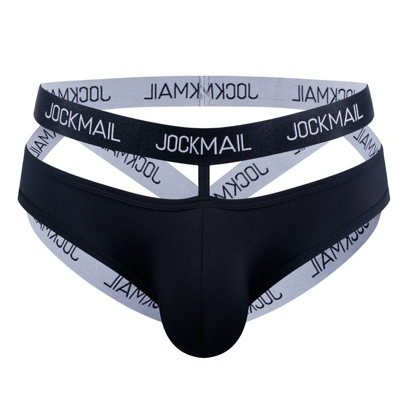 Menaful™ black / M Men's Butt-Lifting Ice Silk Strap Hollow-Out Thong