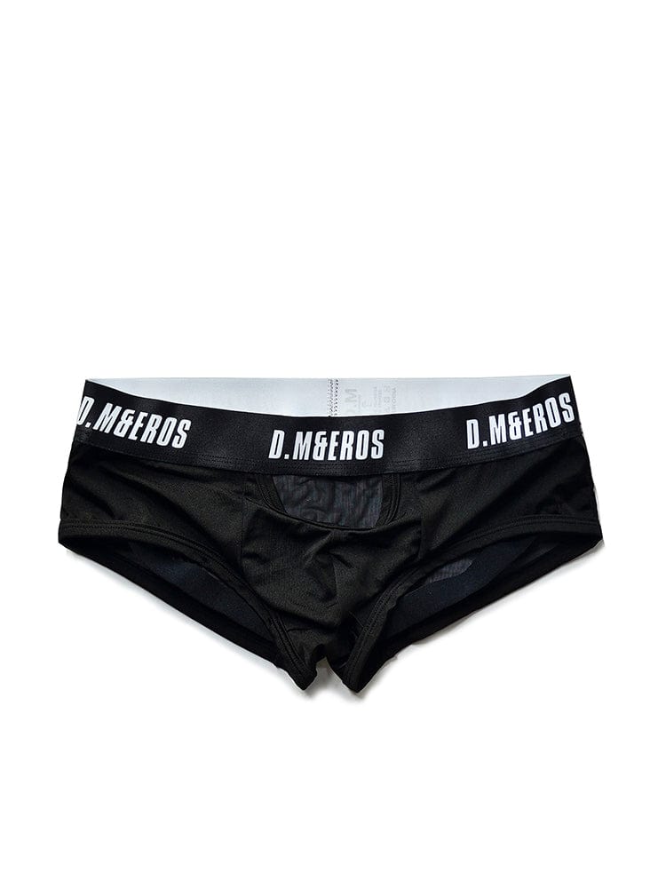 menaful Black / M Men's Buttocks Transparent Sexy Boxer Briefs