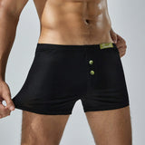 Menaful™ black / M Men's Cotton Lounge Boxer Briefs