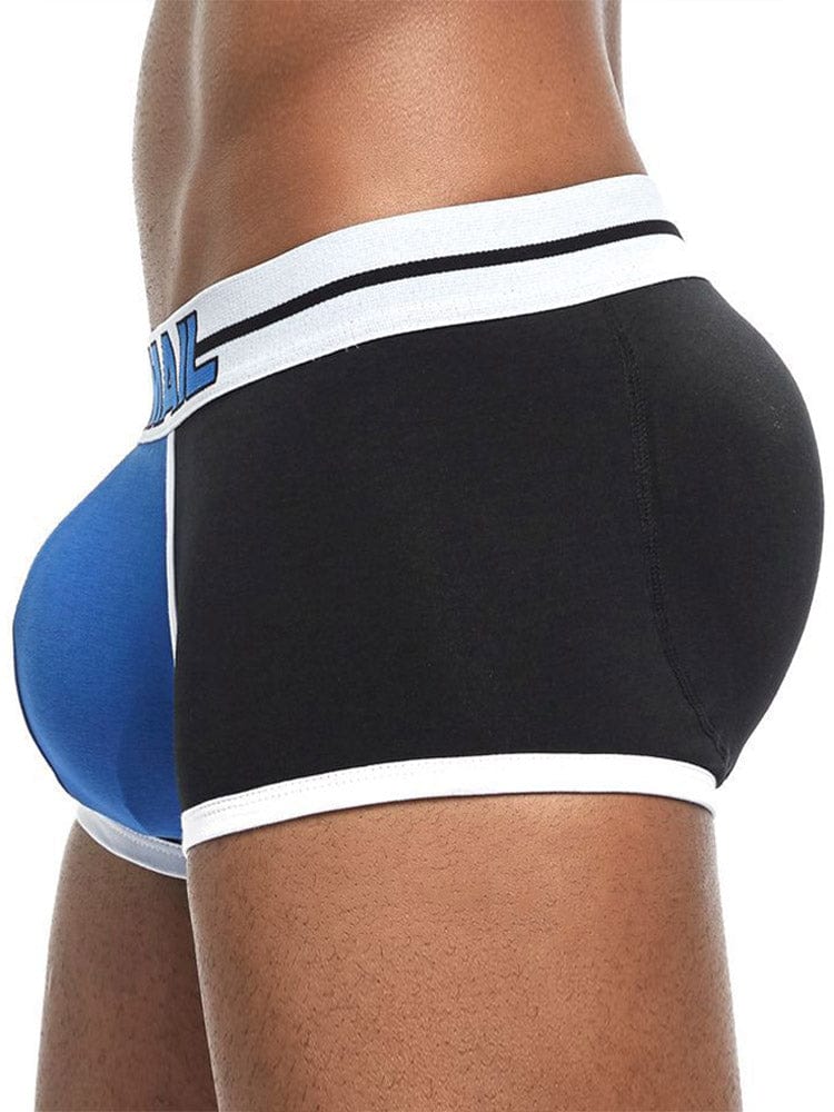 menaful Black / M Men's Invisible Padded Sponge Butt Lift Boxer