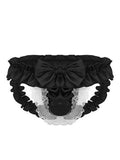 menaful Black / M Men's Lace T Panty Thong