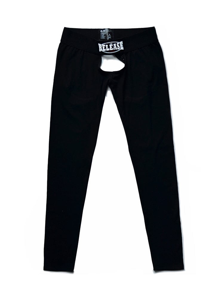 menaful Black / M Men's Low Waist Sexy Hollow Pants