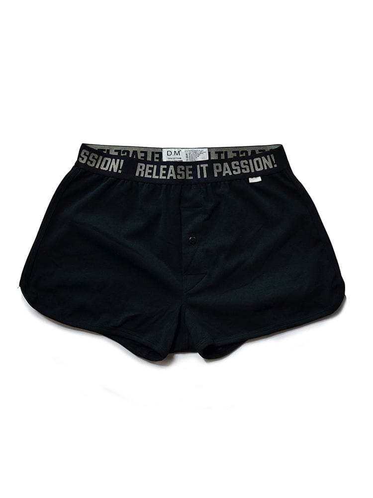 menaful Black / M Men's Low Waist Sexy Home Plus Size Boxer Shorts