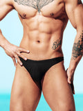 menaful Black / M Men's Low Waist Thong Swim Bikini