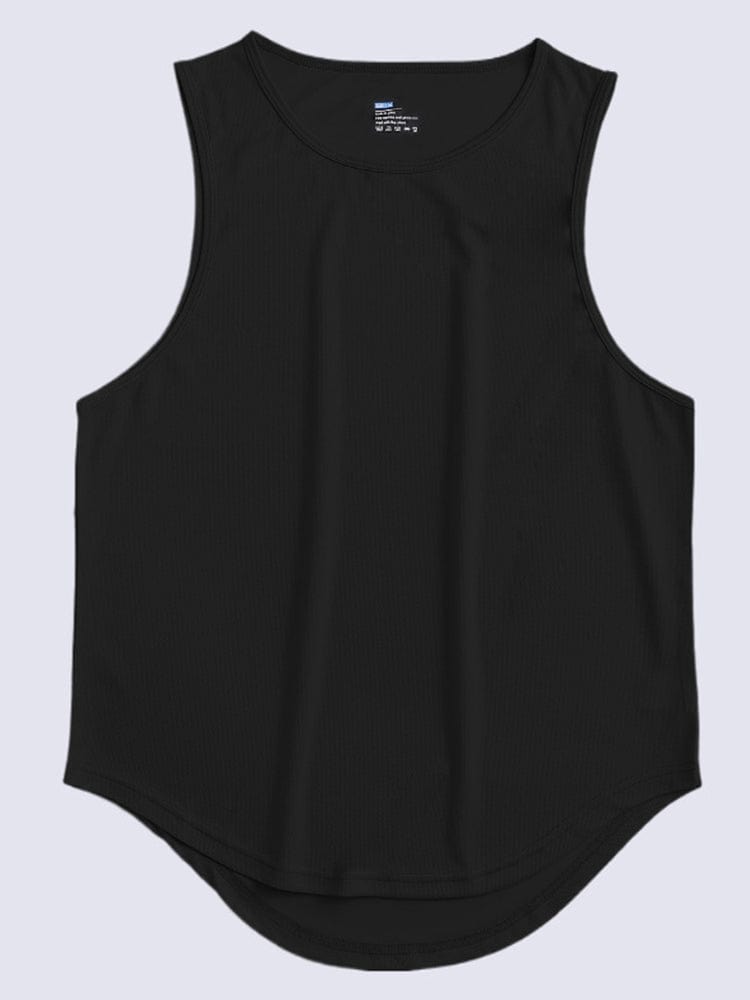 menaful Black / M Men's Summer Quick Dry Sports Vest