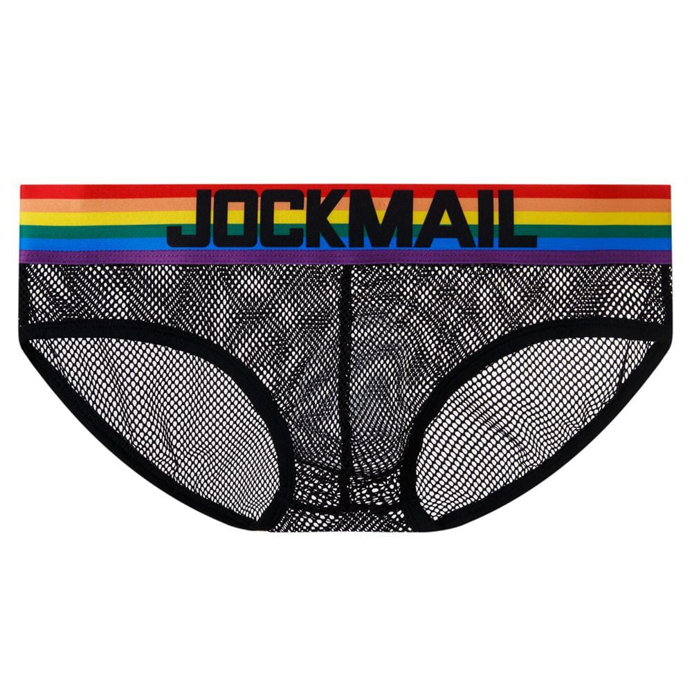 menaful Black / M Mesh Breathable Transparent Briefs