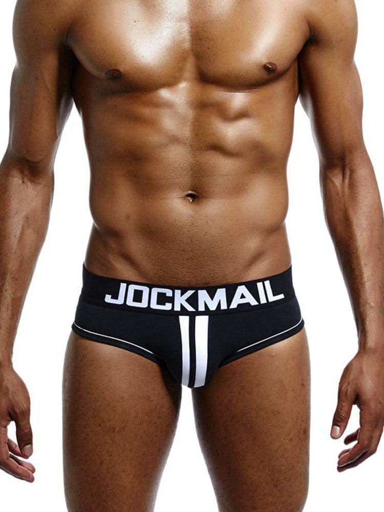 menaful Black / M Sexy Cotton Buttocks Men's Triangle Briefs