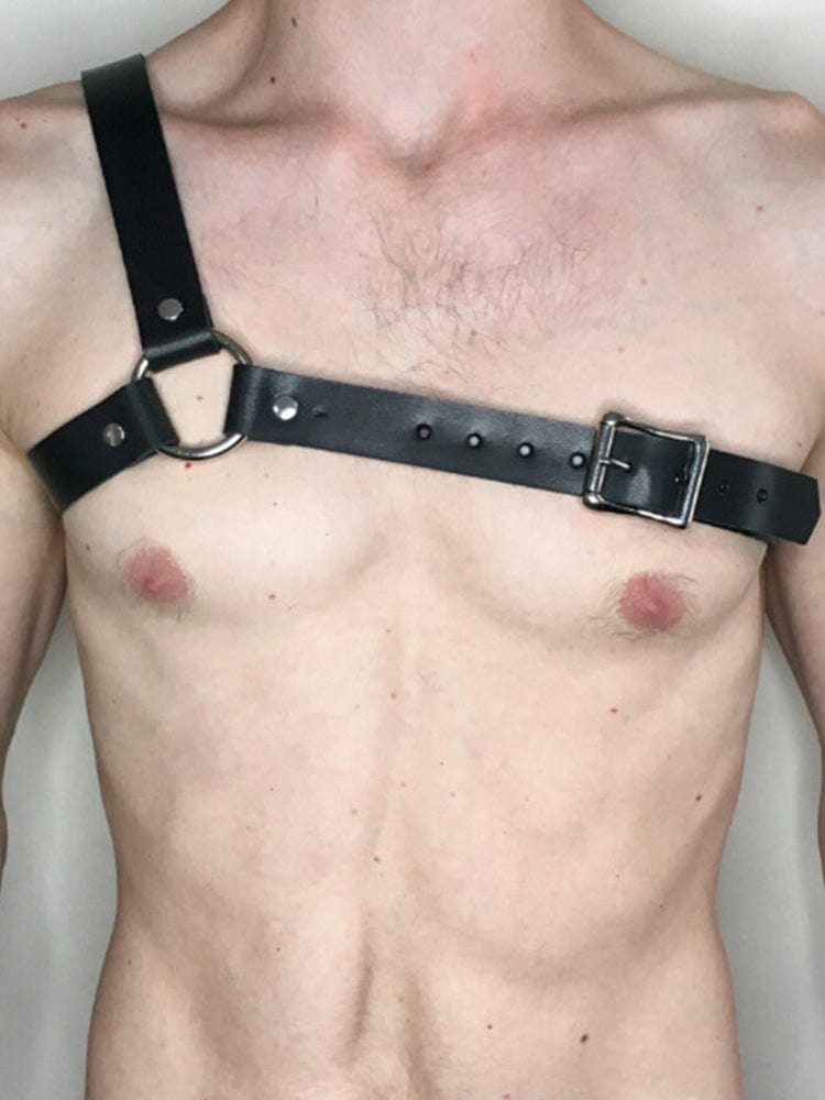 menaful Black / One Size Fashion Men's Punk Chest Strap Harness - Black