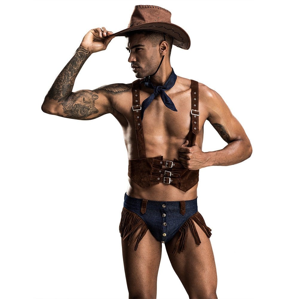 Menaful™ black / One size Men's cowboy cotton Lingerie