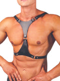 menaful Black / One Size Men's Erotic Bondage Harness - Black