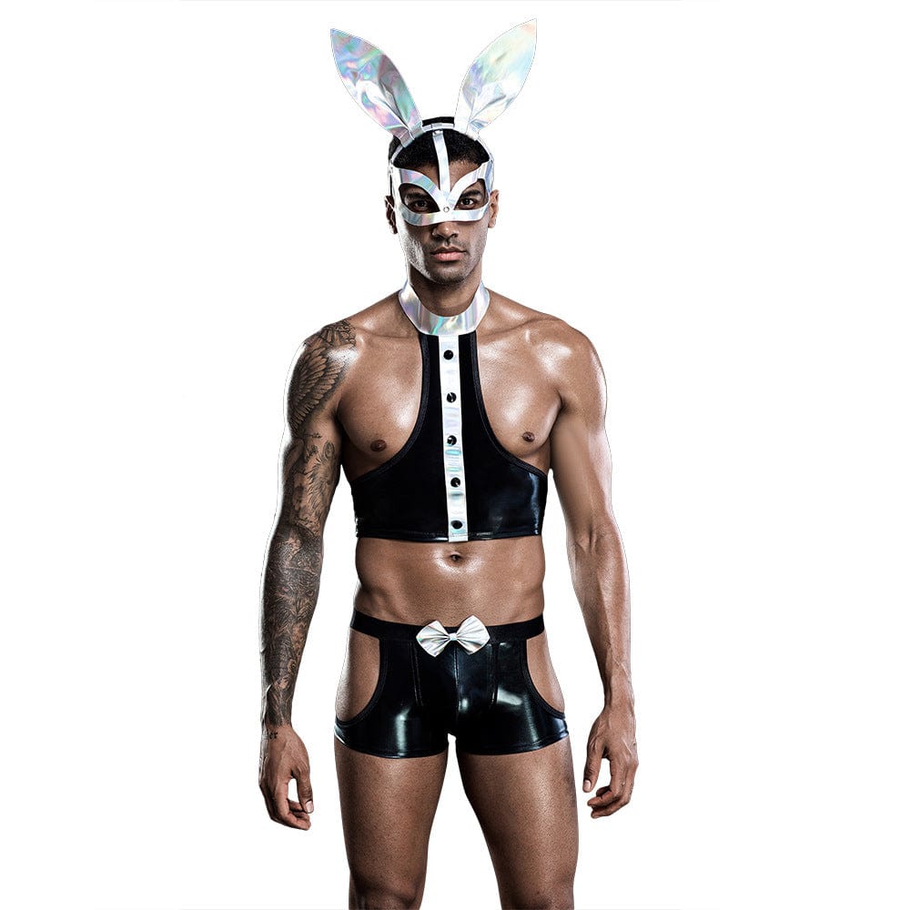 Menaful™ black / one size Men's Rabbit Role-Play sexy Lingerie