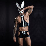 Menaful™ black / one size Men's Rabbit Role-Play sexy Lingerie