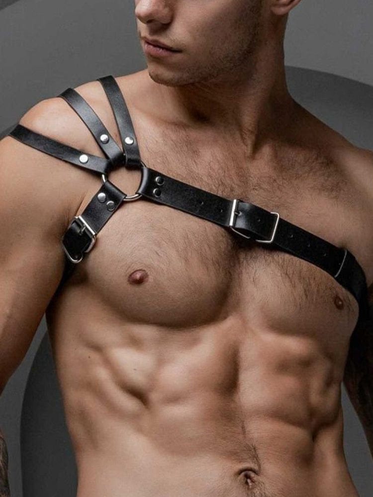 menaful Black / One Size Men's Sexy And Handsome Bondage Harness