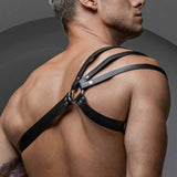 menaful Black / One Size Men's Sexy And Handsome Bondage Harness